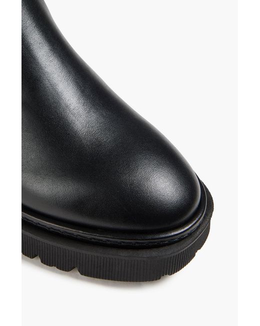 Claudie Pierlot Black Leather Chelsea Boots