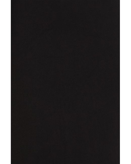Staud Black Petunia Ruched Jersey Maxi Skirt