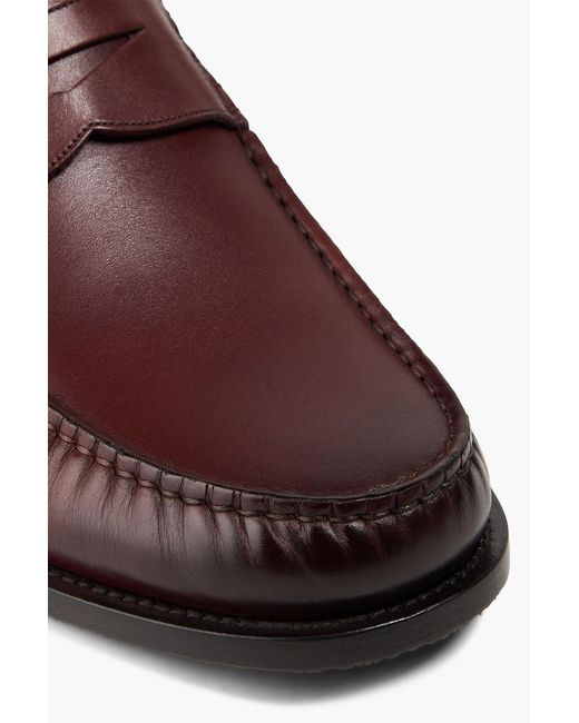 Bally Brown Kebler Leather Penny Loafers for men