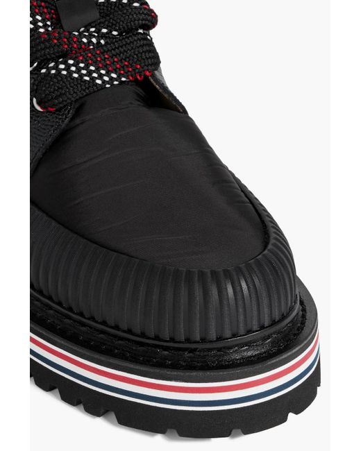 Thom Browne Black Quilted Shell Hiking Boots for men