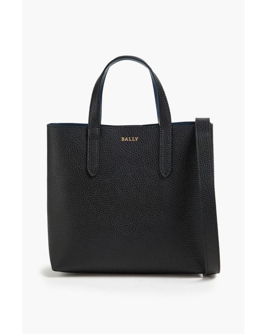 Bally Black Rory Pebbled-Leather Tote