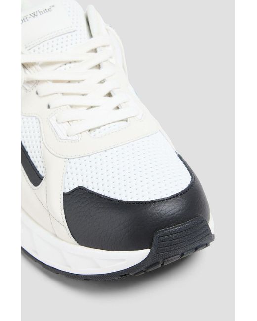 Off-White c/o Virgil Abloh Sneakers "runner b" aus perforiertem leder in White für Herren