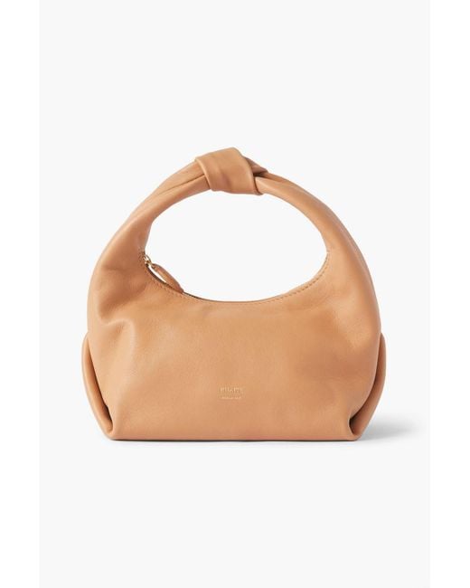 Khaite White Beatrice Small Knotted Leather Tote