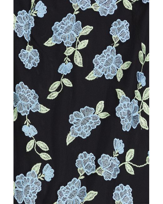 ROTATE BIRGER CHRISTENSEN Black Lace Midi Pencil Skirt