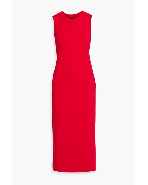 sleeveless midi dress for wedding Wholesale Sleeveless Off Shoulder Fishtail Floral Midi Wedding Guest Dresses