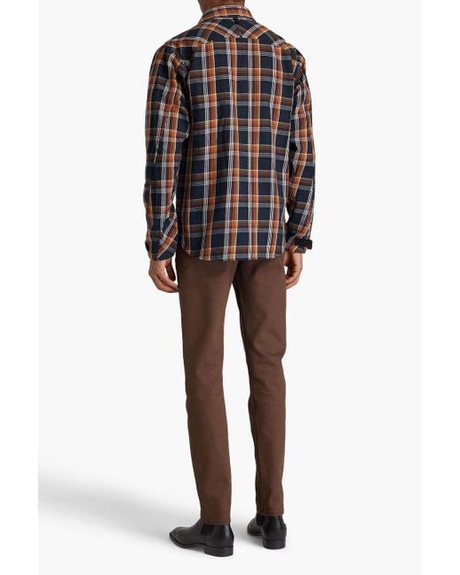 Rag & Bone Hemd "jack" aus baumwollflanell mit karomuster in Black für Herren