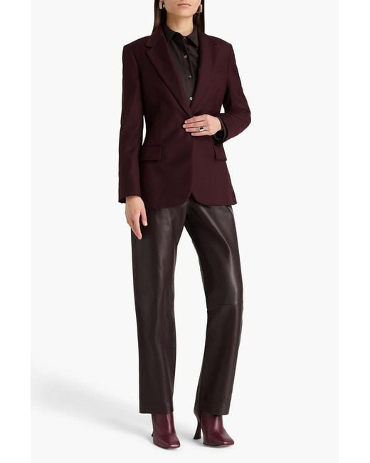 Theory Purple Wool-Twill Blazer