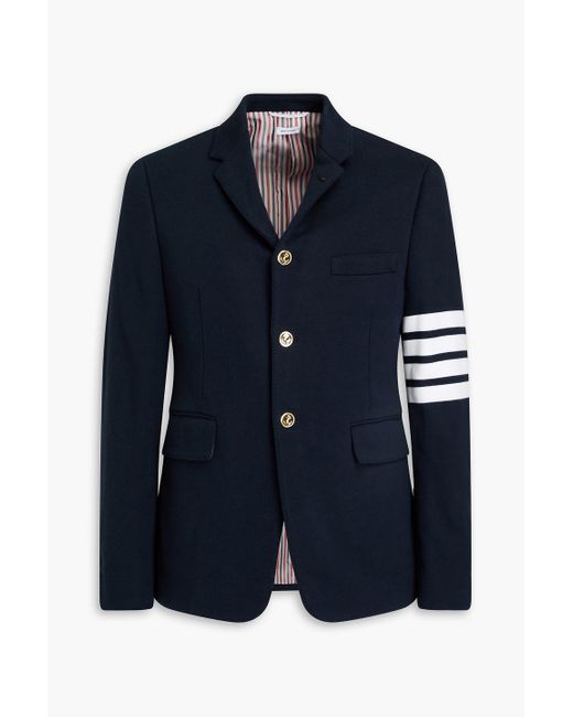 Thom Browne Blue Striped Cotton Blazer for men