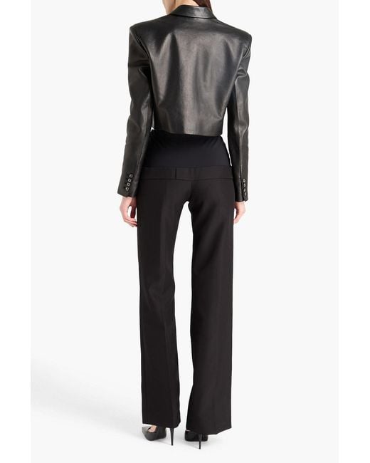 Coperni Black Crepe Bootcut Pants