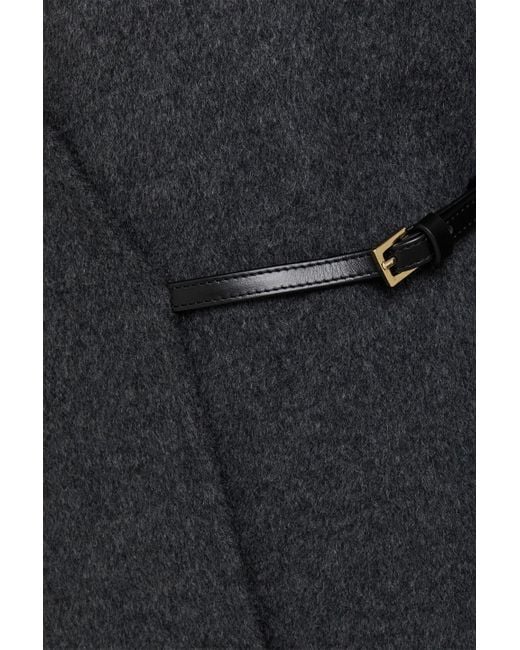 Loulou de Saison Black Banie Wool And Cashmere-Blend Coat