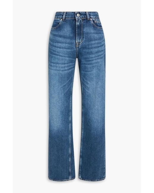 Our Legacy Blue Wata High-rise Straight-leg Jeans