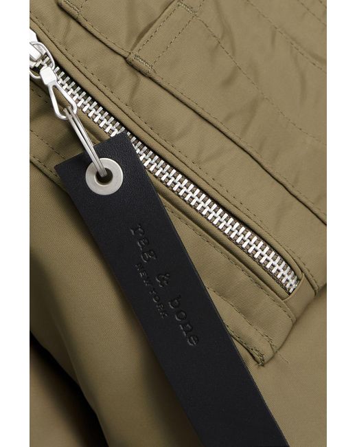 Rag & Bone Green Ston Shell Bomber Jacket for men