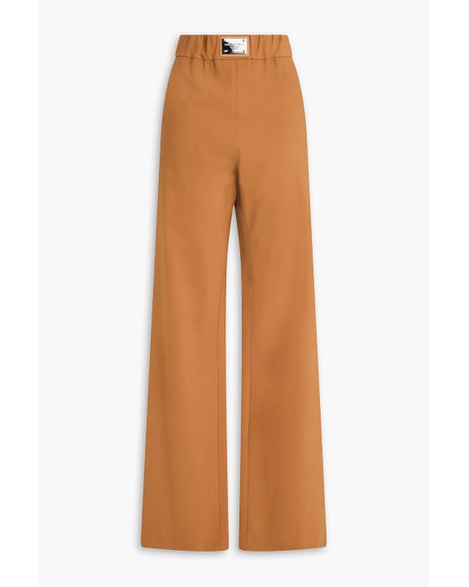 Dolce & Gabbana Brown Hose aus einer wollmischung mit geradem bein und verzierung