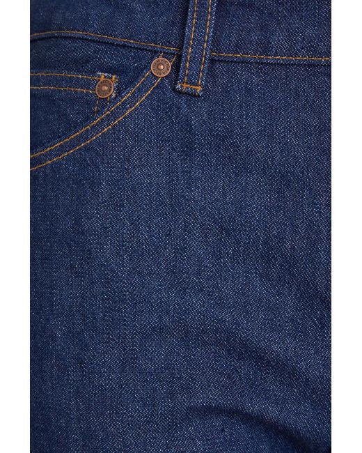Victoria Beckham Blue Mid-rise Flared Jeans