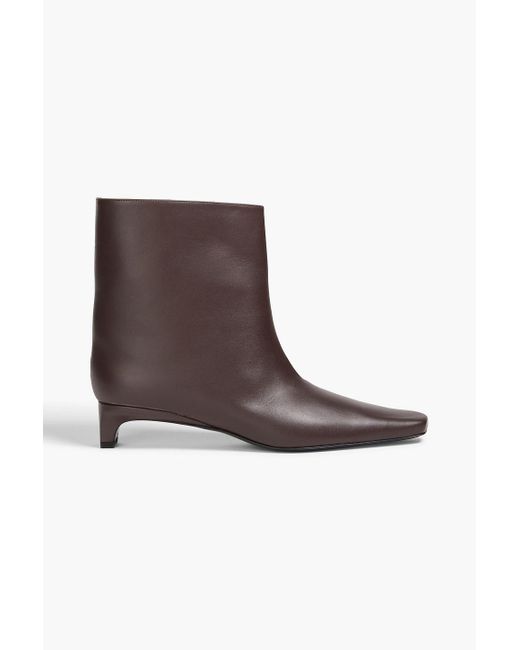 Loulou de Saison Brown Celine Leather Ankle Boots