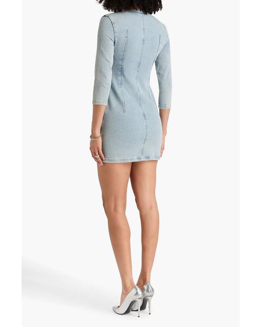 Isabel Marant Blue Vona Denim Mini Dress