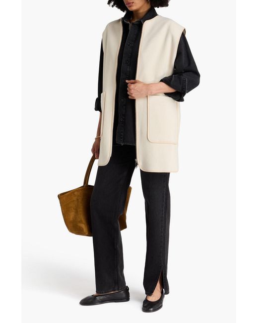 Totême Natural Wool-blend Felt Vest