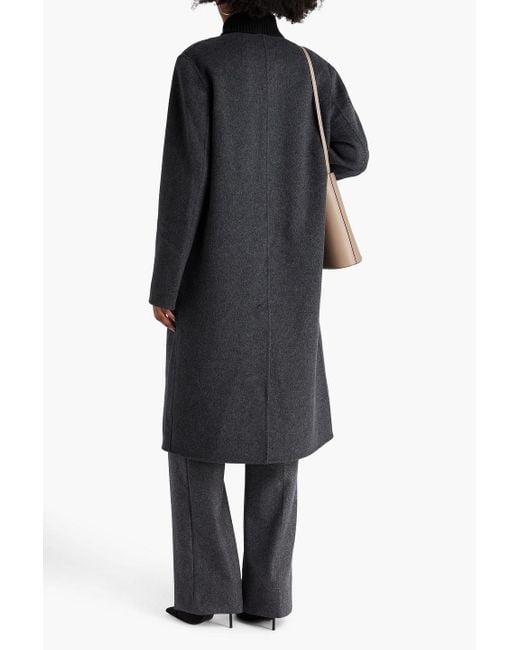 Loulou de Saison Black Banie Wool And Cashmere-Blend Coat