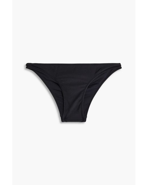 More Joy Black Low-Rise Bikini Briefs