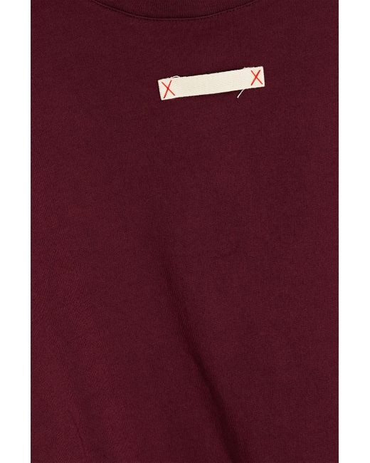 Maison Margiela Red Cotton-jersey T-shirt for men