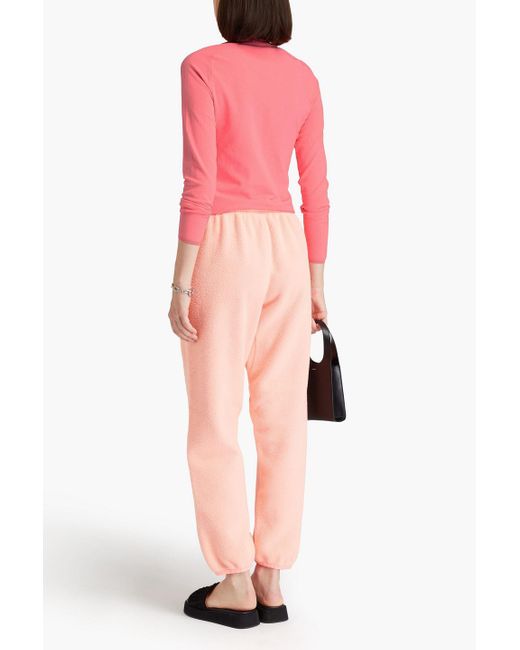 T By Alexander Wang Pink Stretch-jersey Turtleneck Top