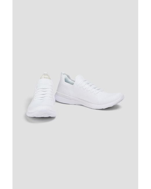 Athletic Propulsion Labs White Techloom Breeze Mesh Sneakers for men