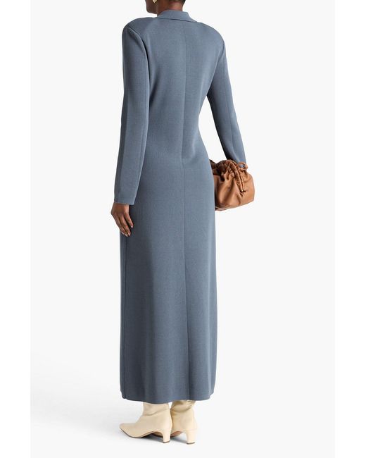 By Malene Birger Blue Rosie Stretch-knit Maxi Dress