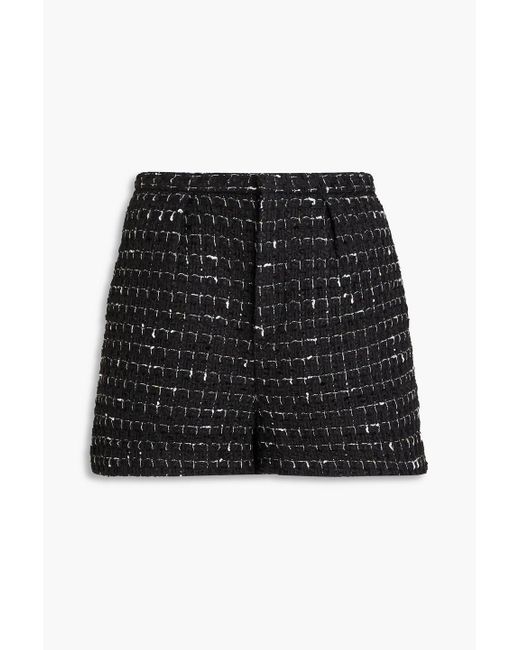 IRO Black Shorts aus metallic-tweed