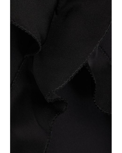 Nicholas Black Summer Cutout Silk-blend Crepe De Chine Halterneck Maxi Dress