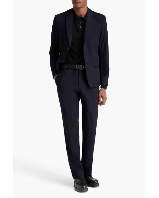 Sandro Blue Wool-twill Pants for men