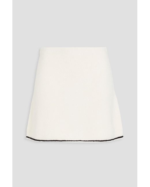 Theory Natural Merino Wool-Blend Mini Skirt