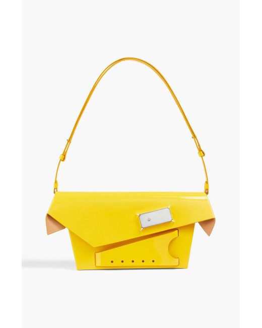 Maison Margiela Yellow Patent-leather Shoulder Bag