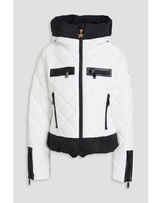 Goldbergh Black Cecile Two-Tone Quilted Down Ski Jacket