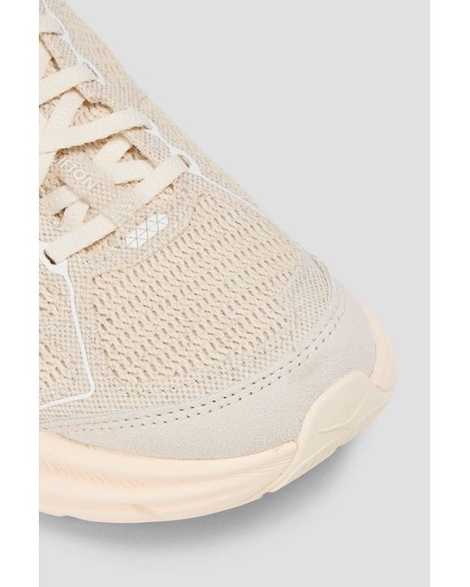 Hoka One One White Clifton Canvas Sneakers