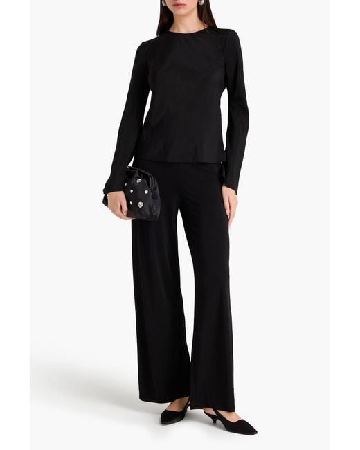 By Malene Birger Black Pricilla Crepe De Chine Blouse