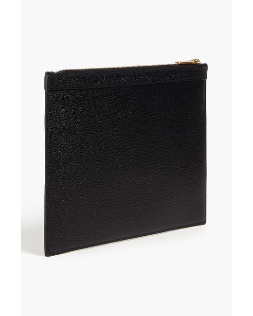 Thom Browne Black Pebbled-leather Tablet Case for men