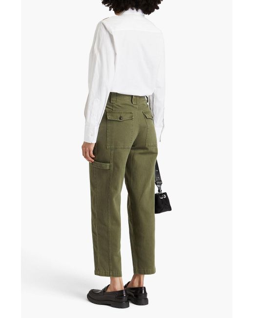 Alex Mill Green Phoebe High-rise Tapered Jeans