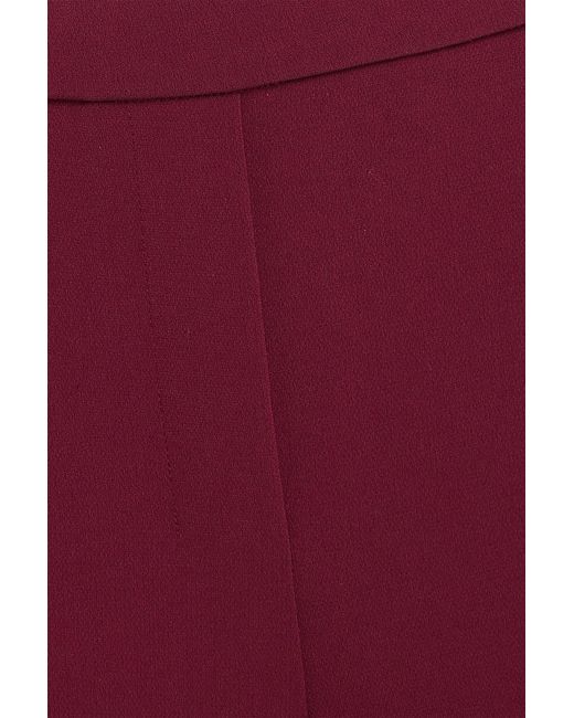 Theory Red Crepe Wide-Leg Pants