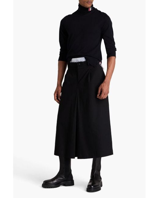 Thom Browne Blue Wool Turtleneck Sweater for men