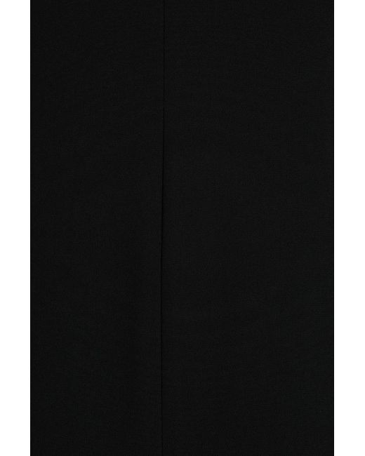 Theory Black Crepe Midi Dress