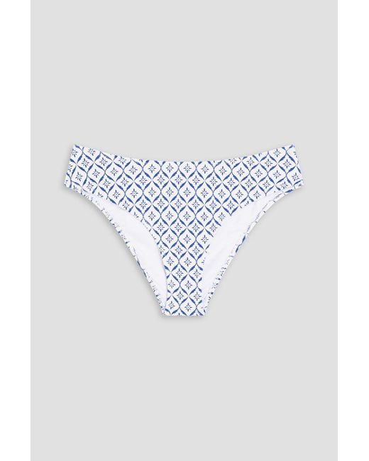 Heidi Klein Blue Capri halbhohes bikini-höschen mit print