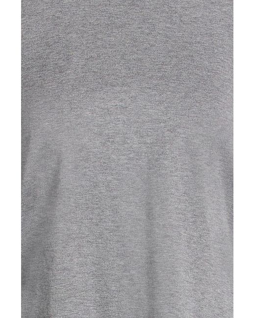 Thom Browne Gray Striped Cotton-Jersey Top