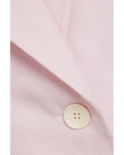 Zimmermann Pink Linen Blazer