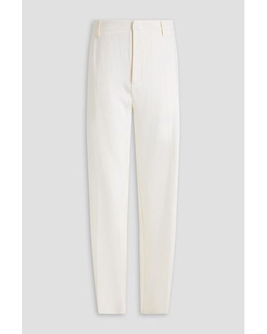 Versace White Wool Pants for men