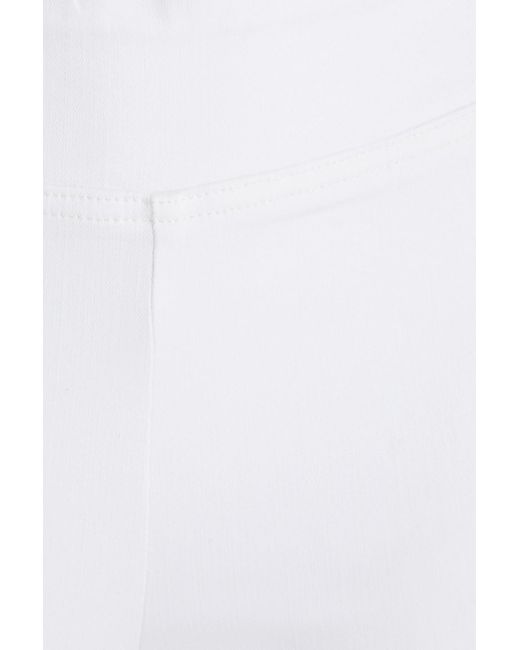 FRAME White The Jetset High-Rise Flared Jeans