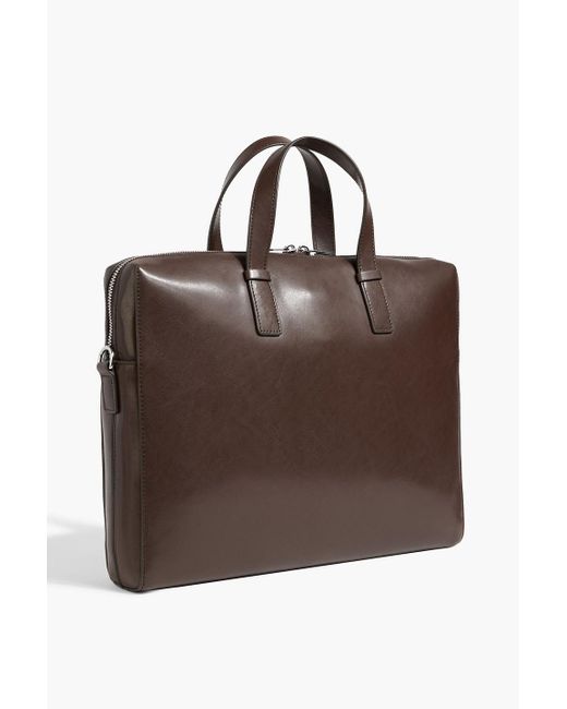 Paul Smith Brown Leather Briefcase for men