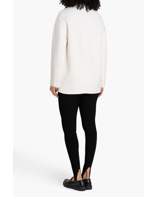 Loulou de Saison White Gio Wool And Cashmere-Blend Felt Coat
