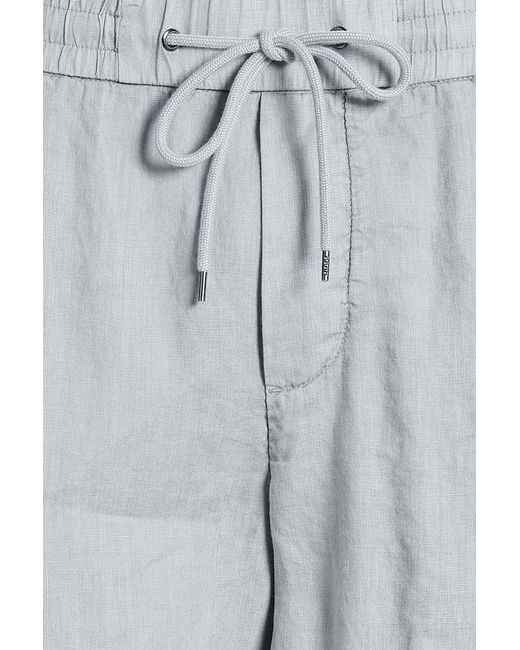 James Perse Gray Linen Shorts for men