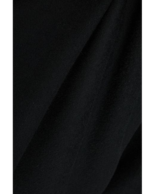 By Malene Birger Black Cais Wool-Felt Midi Dress