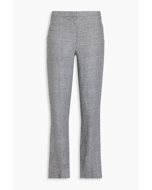 Emporio Armani Gray Linen Skinny Pants